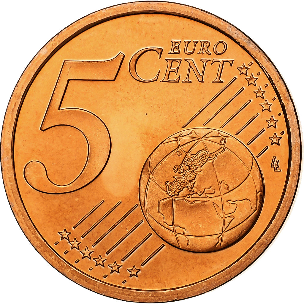 France, 5 Euro Cent, 2003, BE, MS(65-70), Copper Plated Steel, KM:1284