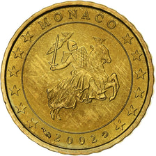 Monaco, 10 Euro Cent, 2002, Paris, UNZ, Messing, KM:170