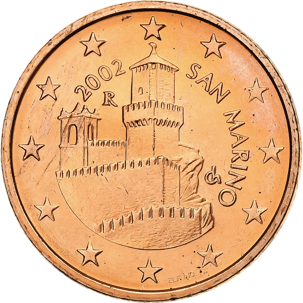San Marino, 5 Euro Cent, 2002, FDC, Copper Plated Steel, KM:442