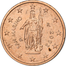 San Marino, 2 Euro Cent, 2002, Rome, Copper Plated Steel, MS(63), KM:441