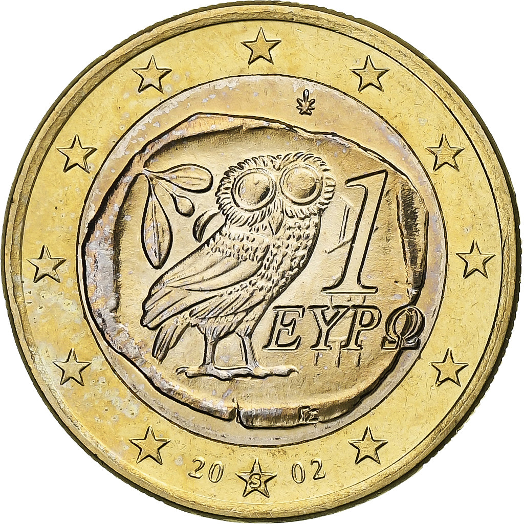 Griechenland, Euro, 2002, Athens, UNZ, Bi-Metallic, KM:187
