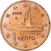 Greece, Euro Cent, 2002, Athens, MS(65-70), Copper Plated Steel, KM:181