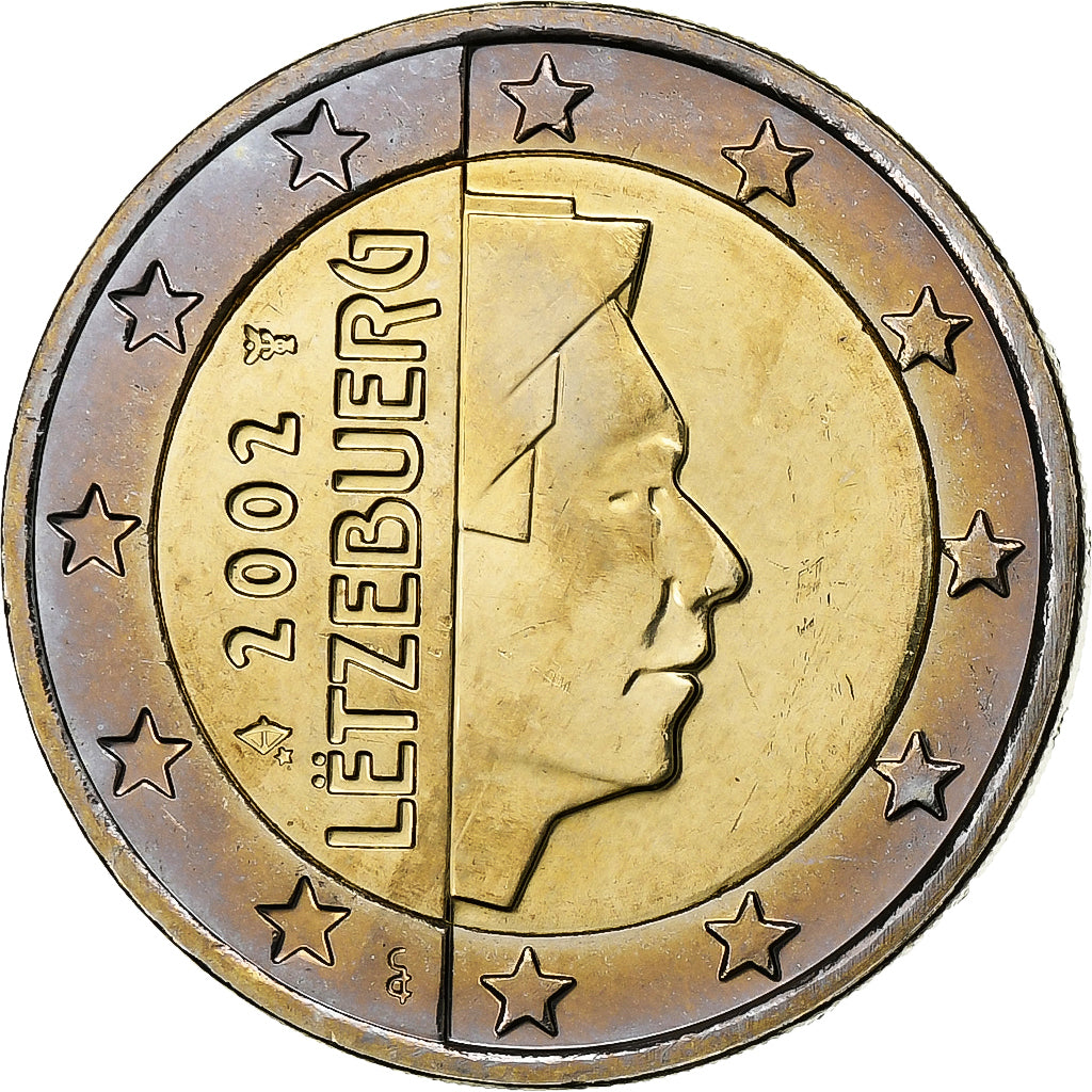 Luxemburg, 2 Euro, 2002, UNZ, Bi-Metallic, KM:82