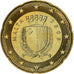 Malta, 20 Euro Cent, 2008, STGL, Messing, KM:129