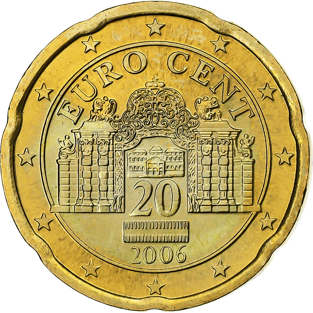 Oostenrijk, 20 Euro Cent, 2006, FDC, Tin, KM:3086