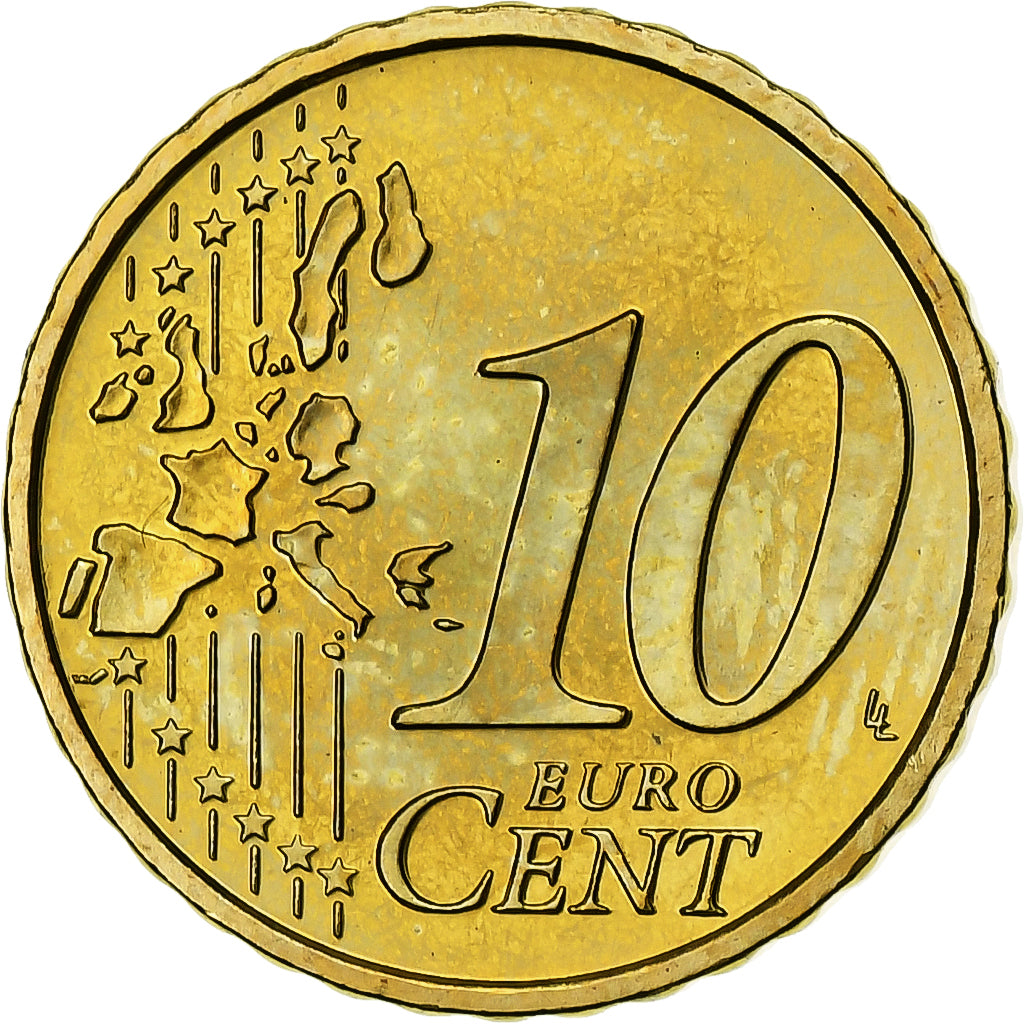 Áustria, 10 Euro Cent, 2005, Vienna, Latão, MS(65-70), KM:3085