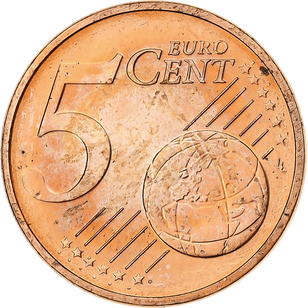 Austria, 5 Euro Cent, 2004, MS(65-70), Copper Plated Steel, KM:3084