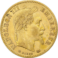 France, Napoleon III, 10 Francs, 1864, Paris, Gold, EF(40-45), Gadoury:1015