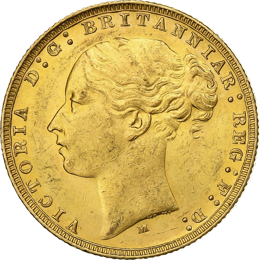 Australia, Victoria, Sovereign, 1878, Melbourne, Gold, AU(50-53), KM:7
