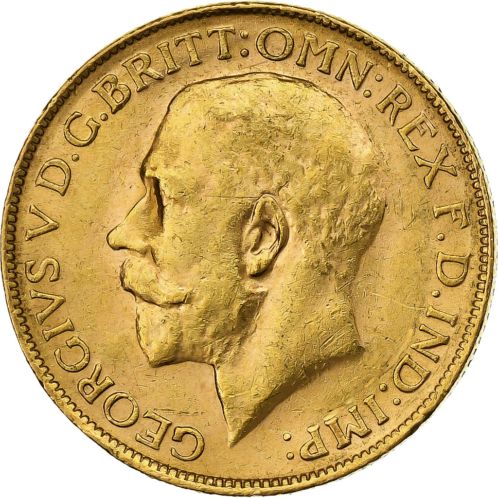 Coin, Australia, George V, Sovereign, 1917, Perth, AU(55-58), Gold, KM:29