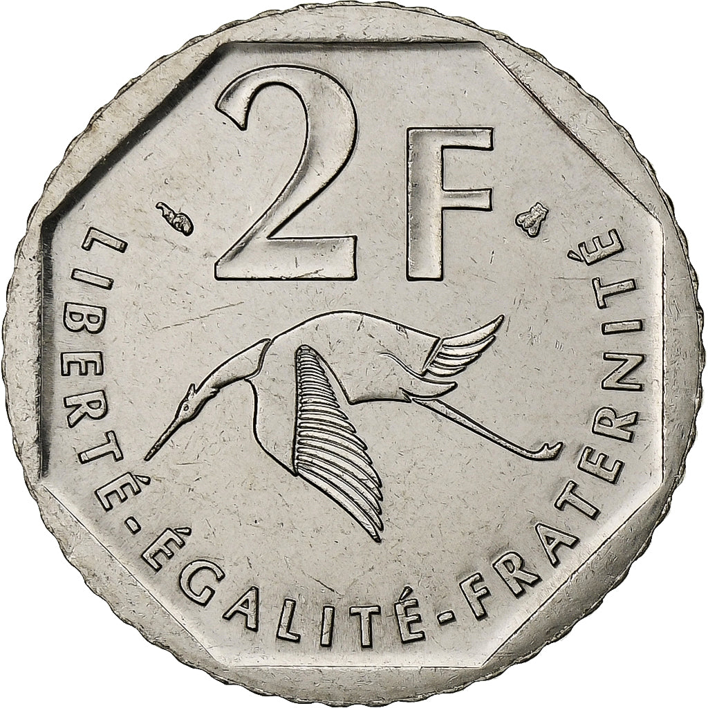 Münze, Frankreich, Guynemer, 2 Francs, 1997, Paris, FDC, STGL, Nickel, KM:1187