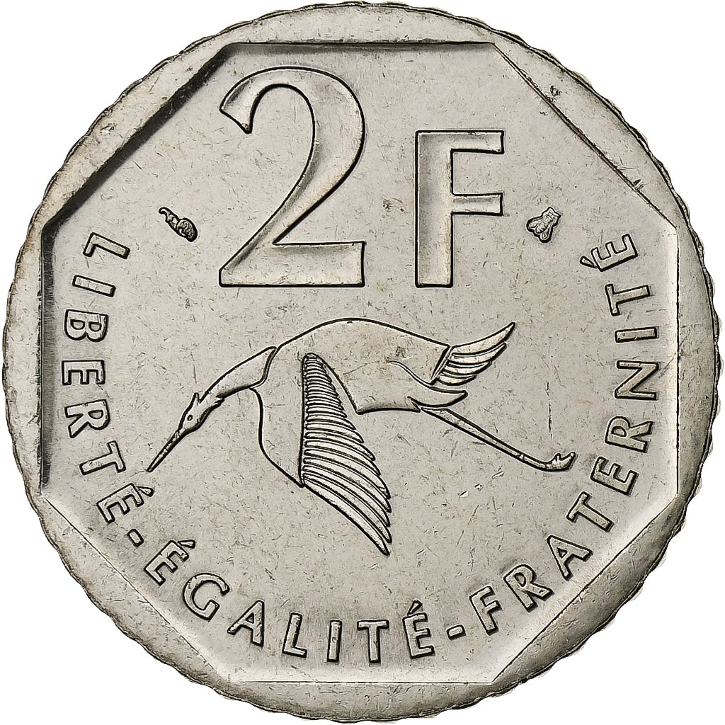 Coin, France, Guynemer, 2 Francs, 1997, Paris, FDC, MS(65-70), Nickel, KM:1187