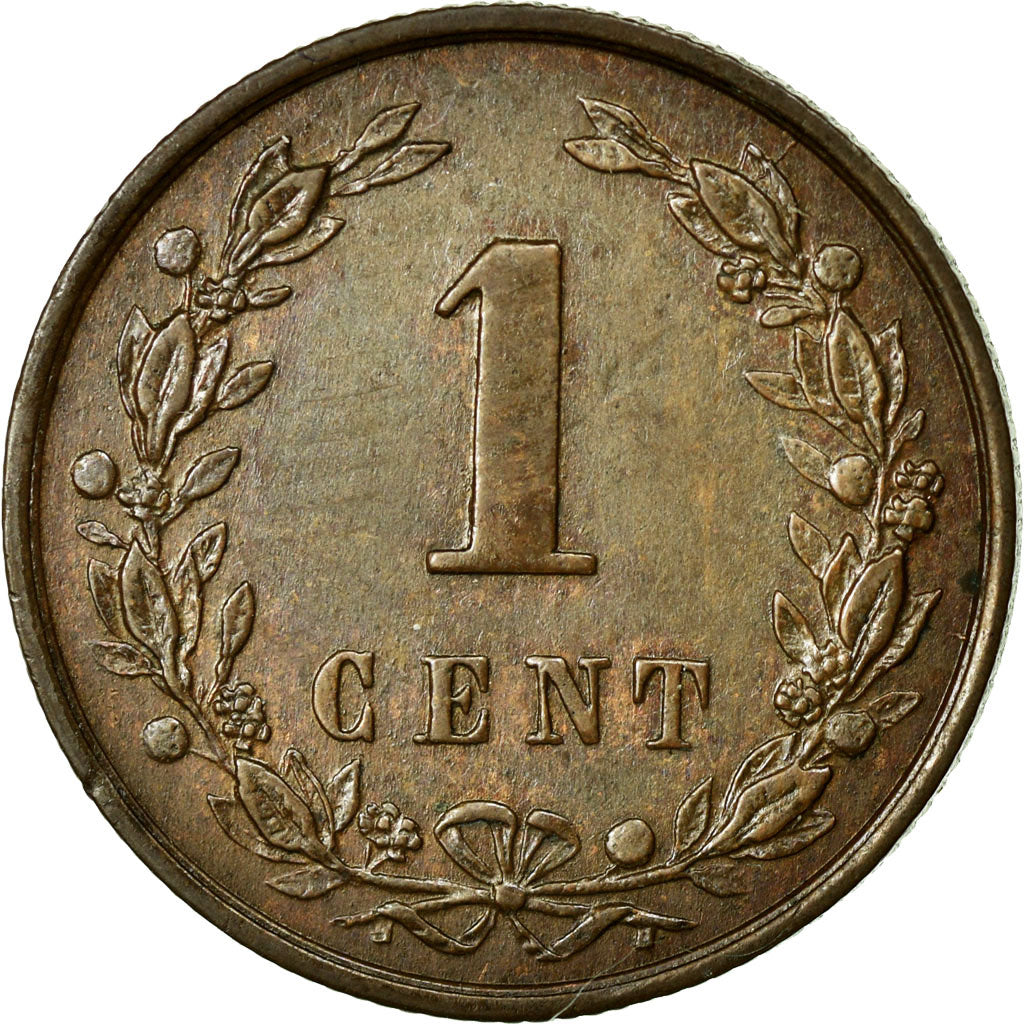 Coin, Netherlands, Wilhelmina I, 1/2 Cent, 1898, AU(55-58), Bronze, KM:109.2
