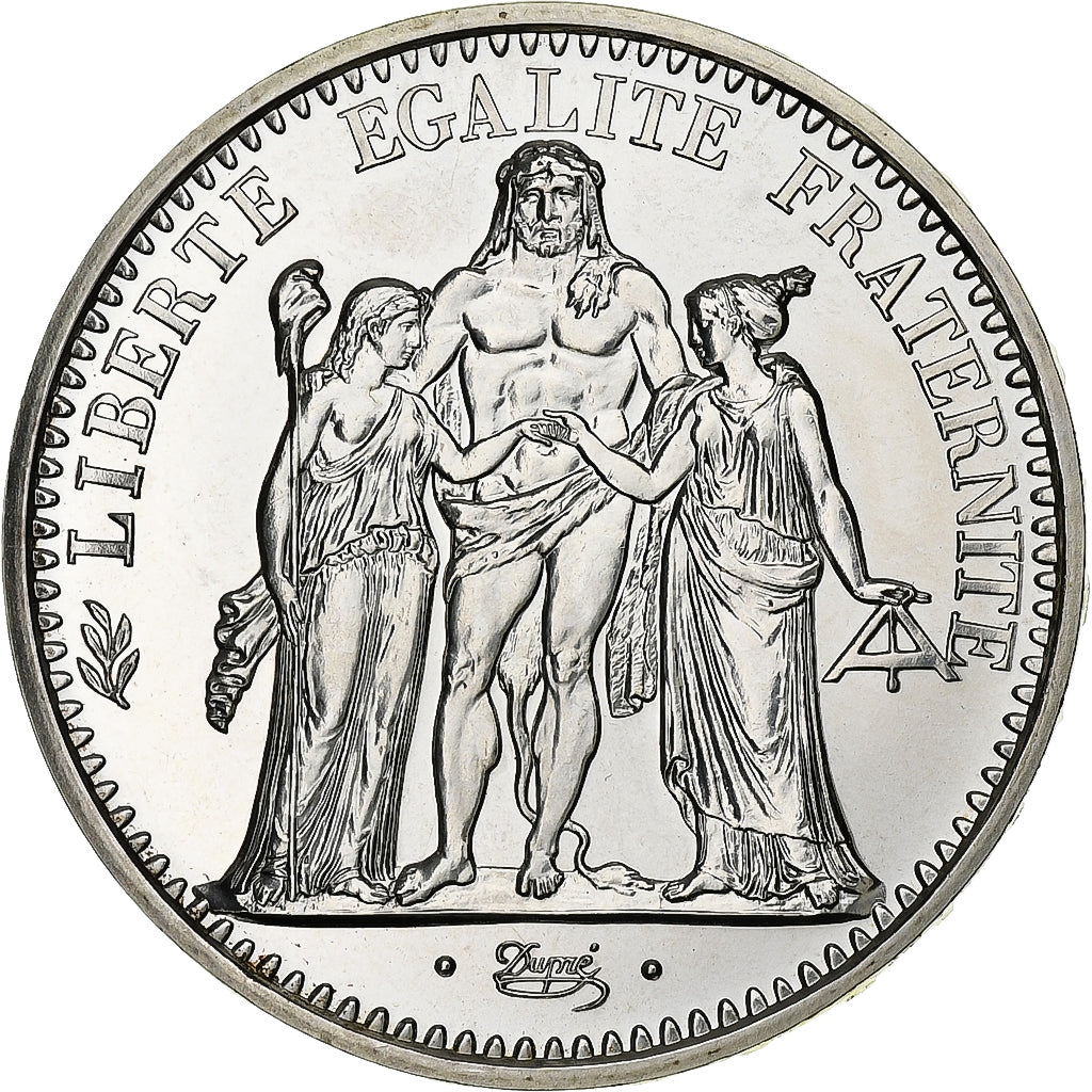 Francja, 10 Francs, Hercule, 1972, Paris, Srebro, MS(65-70), Gadoury:813, KM:932