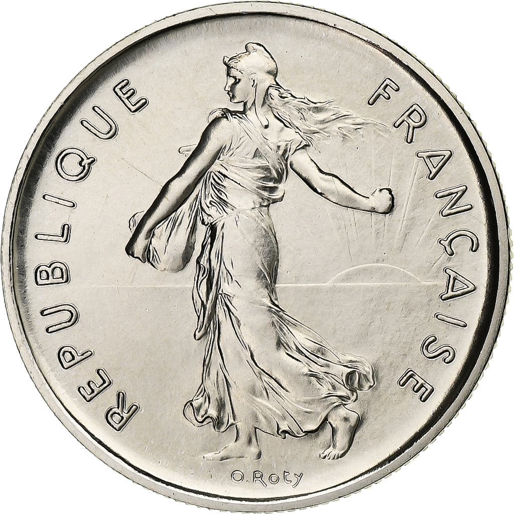 Francia, 5 Francs, Semeuse, 1972, Paris, Nichel placcato rame-nichel, FDC