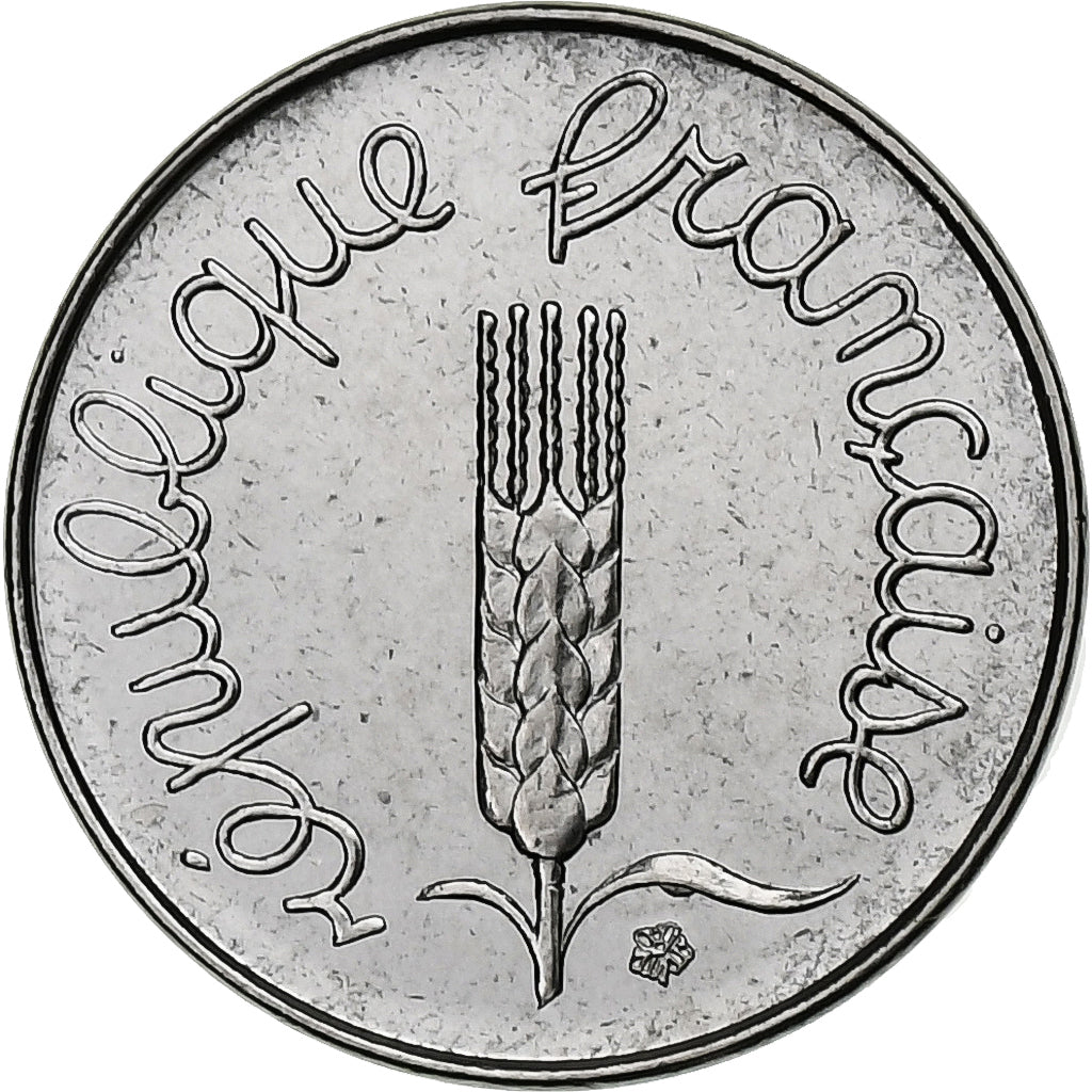 Munten, Frankrijk, Épi, Centime, 1977, Paris, série FDC, FDC, Stainless Steel