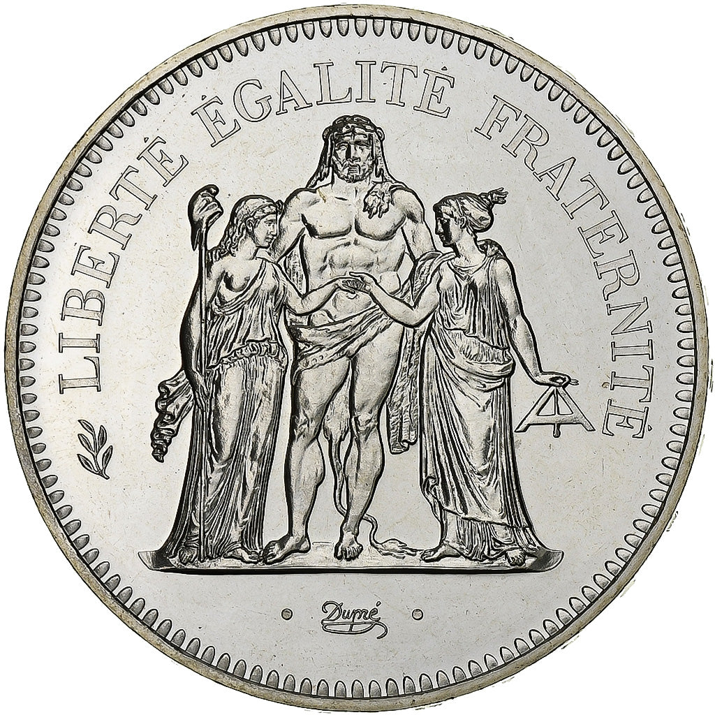 France, 50 Francs, Hercule, 1980, Monnaie de Paris, série FDC, Silver