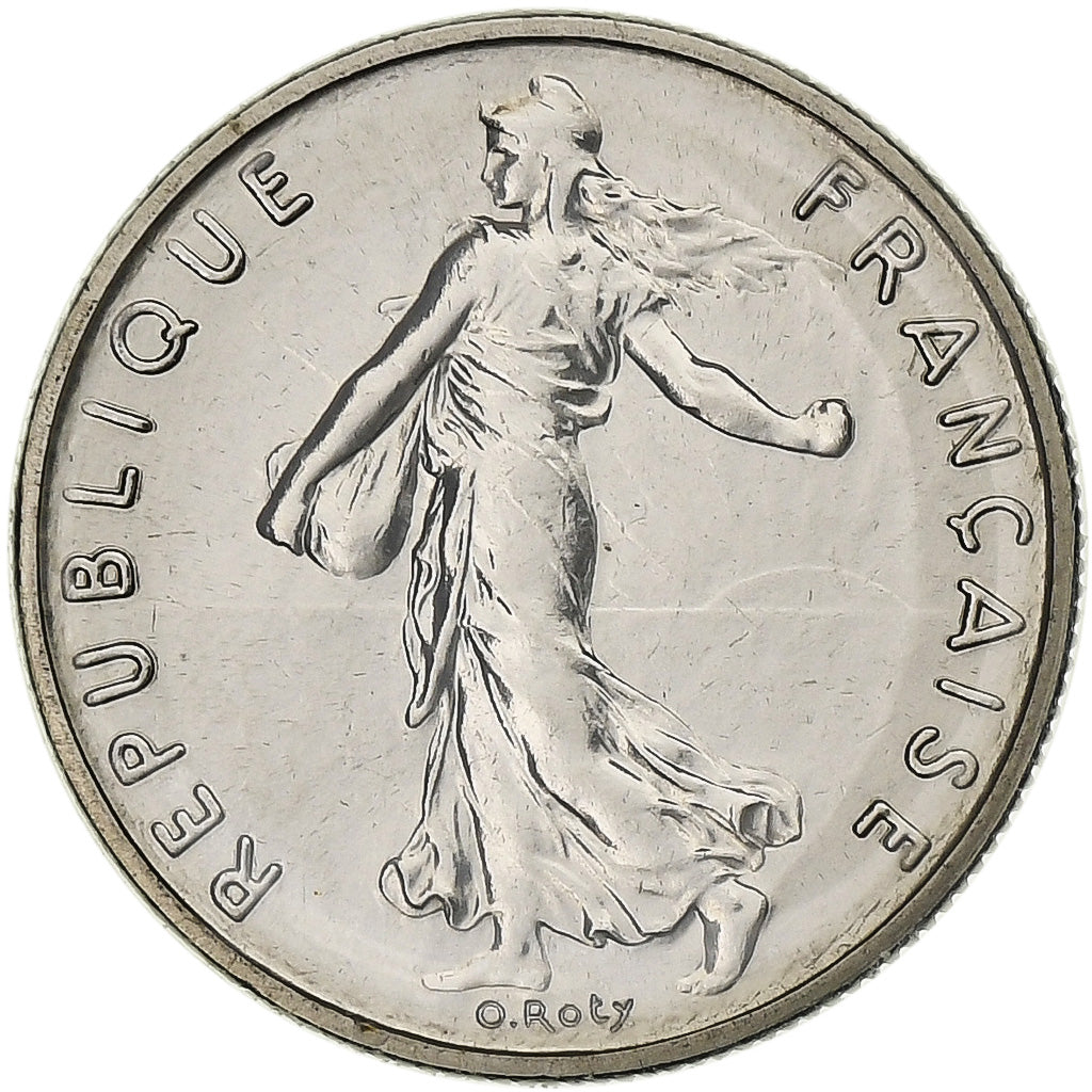 Frankreich, Semeuse, 1/2 Franc, 1980, Paris, série FDC, STGL, Nickel, KM:931.1