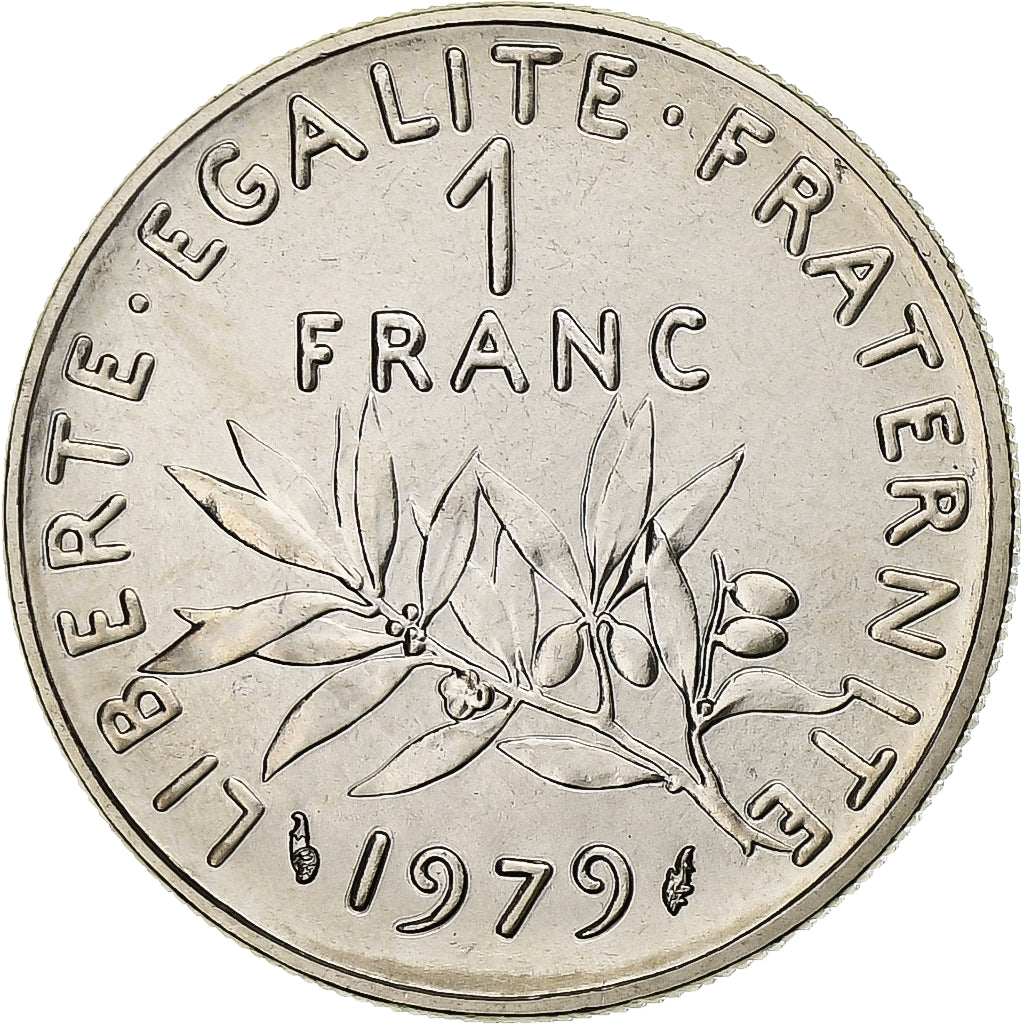 Münze, Frankreich, Semeuse, Franc, 1979, Paris, série FDC, STGL, Nickel