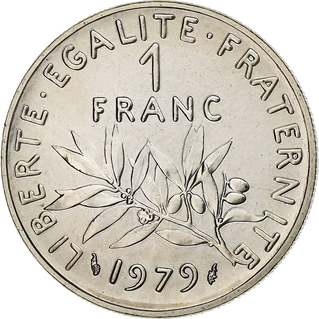 Moneta, Francja, Semeuse, Franc, 1979, Paris, série FDC, MS(65-70), Nikiel