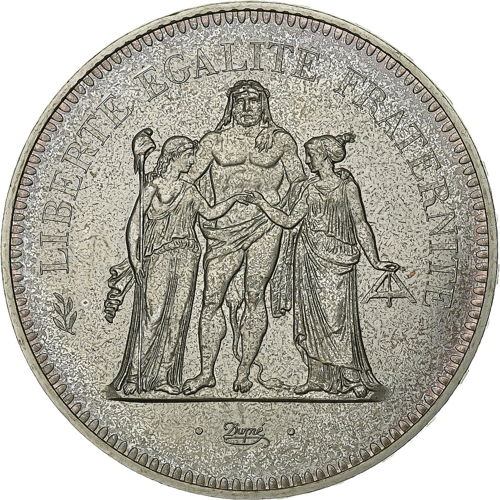 Coin, France, Hercule, 50 Francs, 1975, Paris, série FDC, MS(65-70), Silver
