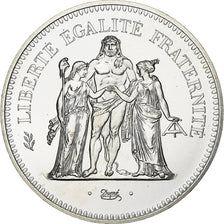 Munten, Frankrijk, Hercule, 50 Francs, 1974, Paris, série FDC, FDC, Zilver
