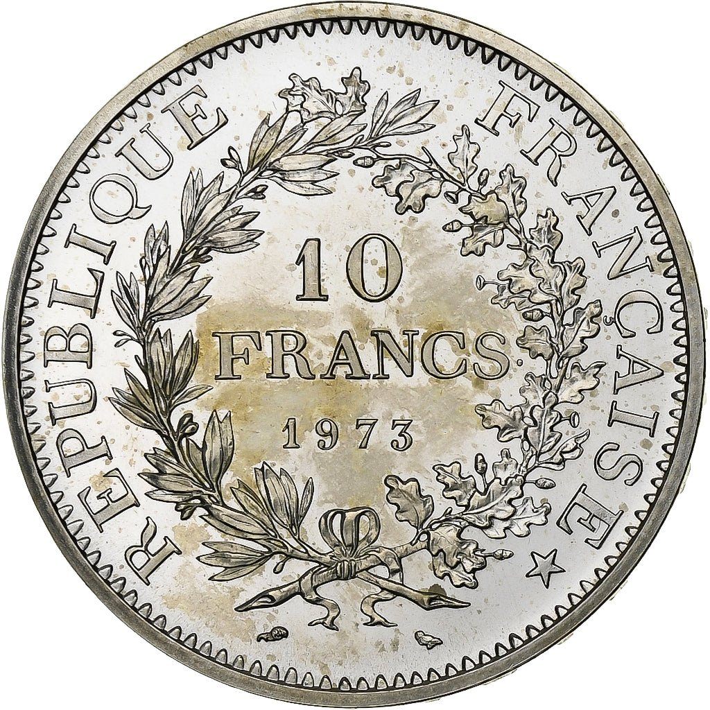 Coin, France, Hercule, 10 Francs, 1973, Paris, MS(65-70), Silver, KM:932