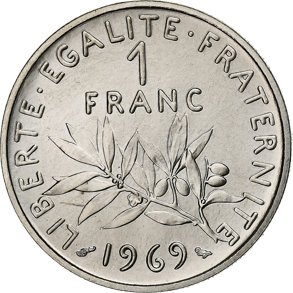 Frankreich, Franc, Semeuse, 1969, Paris, FDC, Nickel, STGL, Gadoury:474