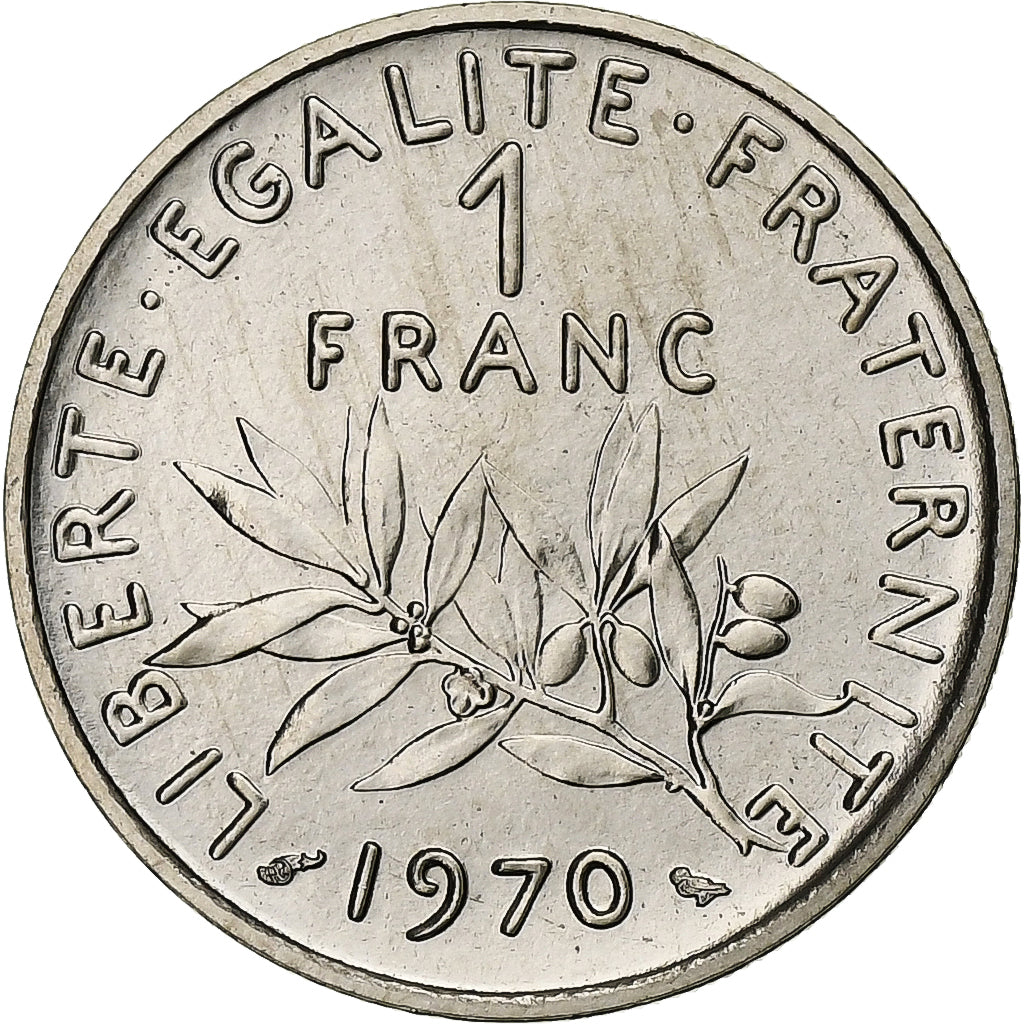 Monnaie, France, Semeuse, Franc, 1970, Paris, FDC, Nickel, Gadoury:474, KM:925.1