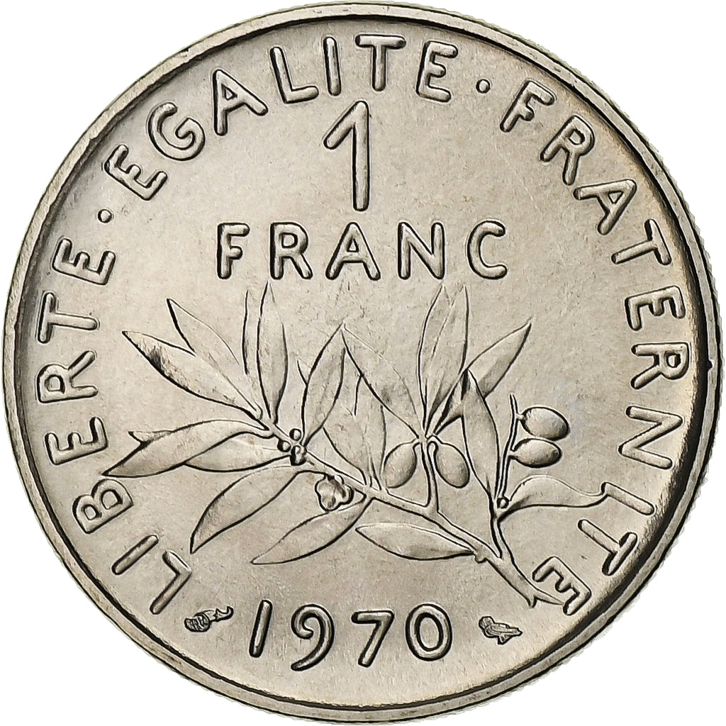 Münze, Frankreich, Semeuse, Franc, 1970, Paris, STGL, Nickel, KM:925.1