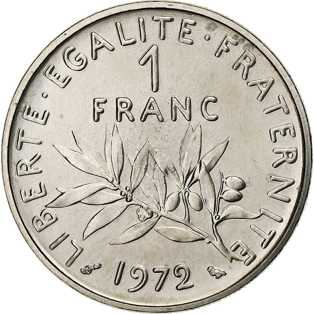 Münze, Frankreich, Semeuse, Franc, 1972, Paris, STGL, Nickel, KM:925.1