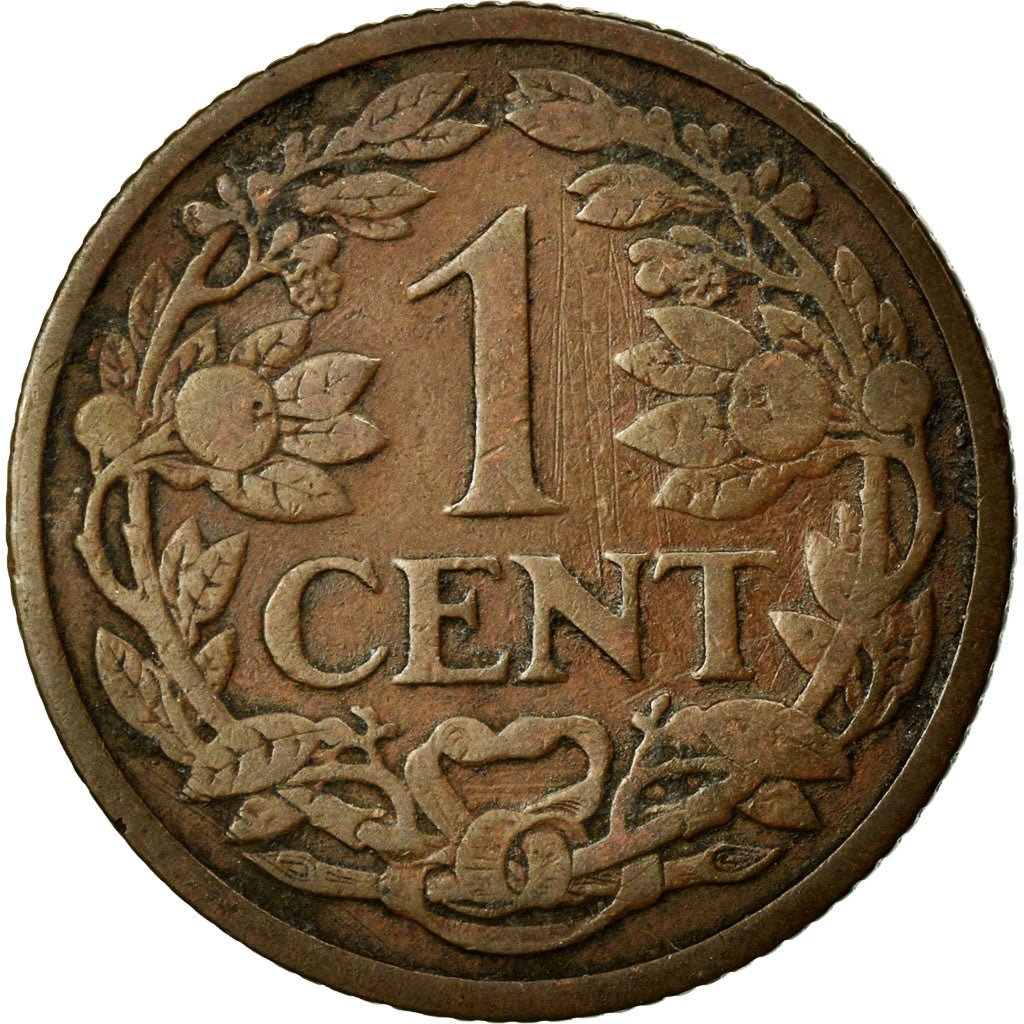 Coin, Netherlands, Wilhelmina I, Cent, 1913, EF(40-45), Bronze, KM:152