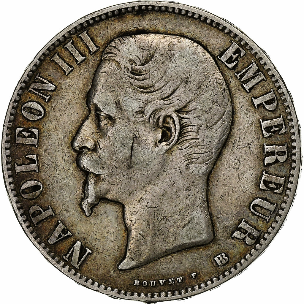 Coin, France, Napoleon III, Napoléon III, 5 Francs, 1856, Strasbourg
