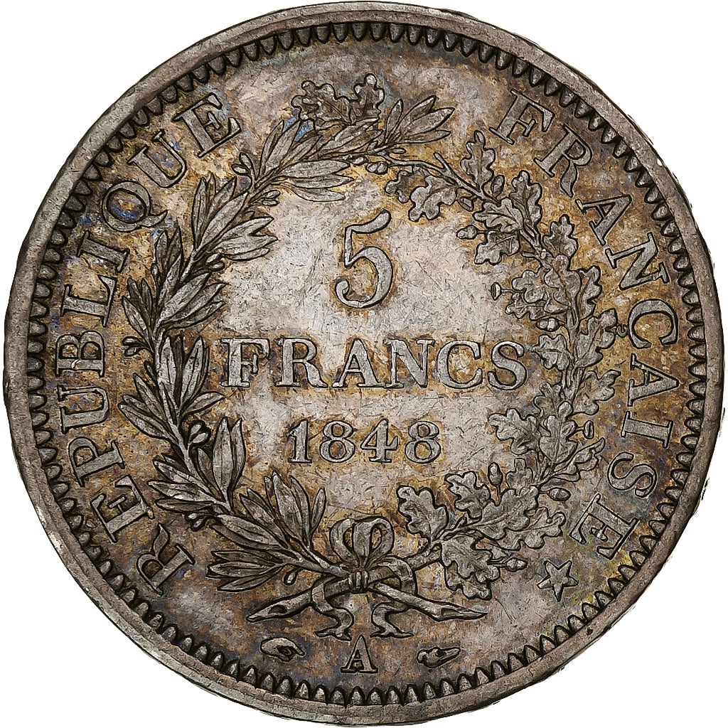 Coin, France, Hercule, 5 Francs, 1848, Paris, AU(50-53), Silver, KM:756.1