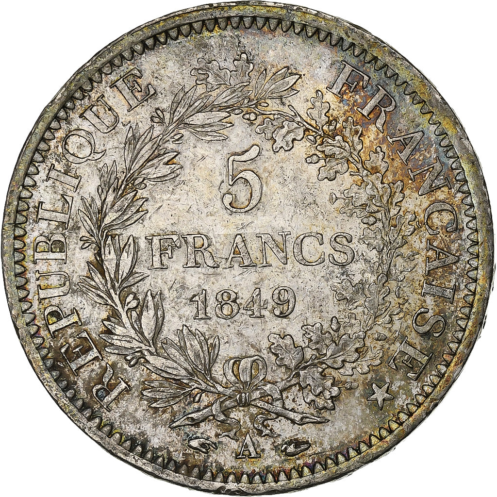 Coin, France, Hercule, 5 Francs, 1849, Paris, AU(50-53), Silver, KM:756.1