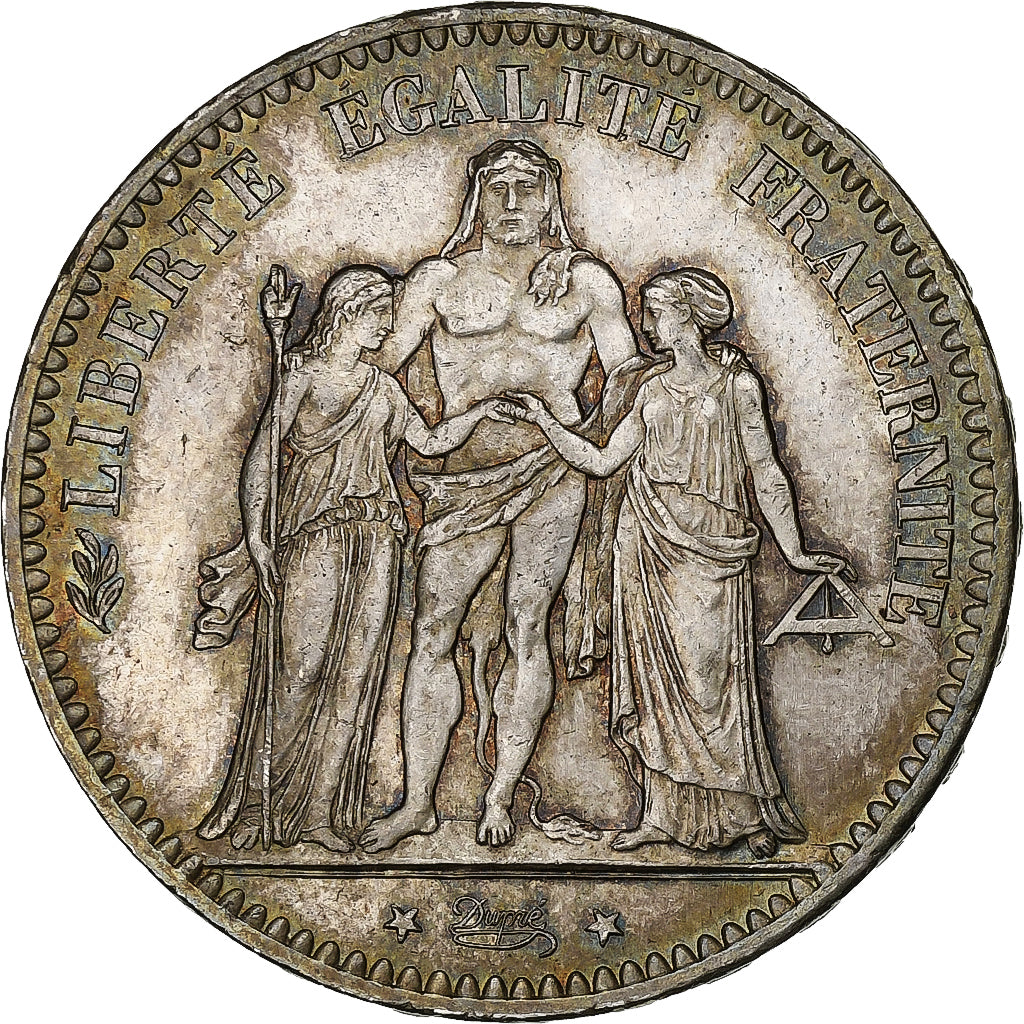 Monnaie, France, Hercule, 5 Francs, 1876, Paris, SUP, Argent, Gadoury:745a