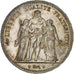 France, 5 Francs, Hercule, 1877, Paris, Argent, TTB+, Gadoury:745a, KM:820.1