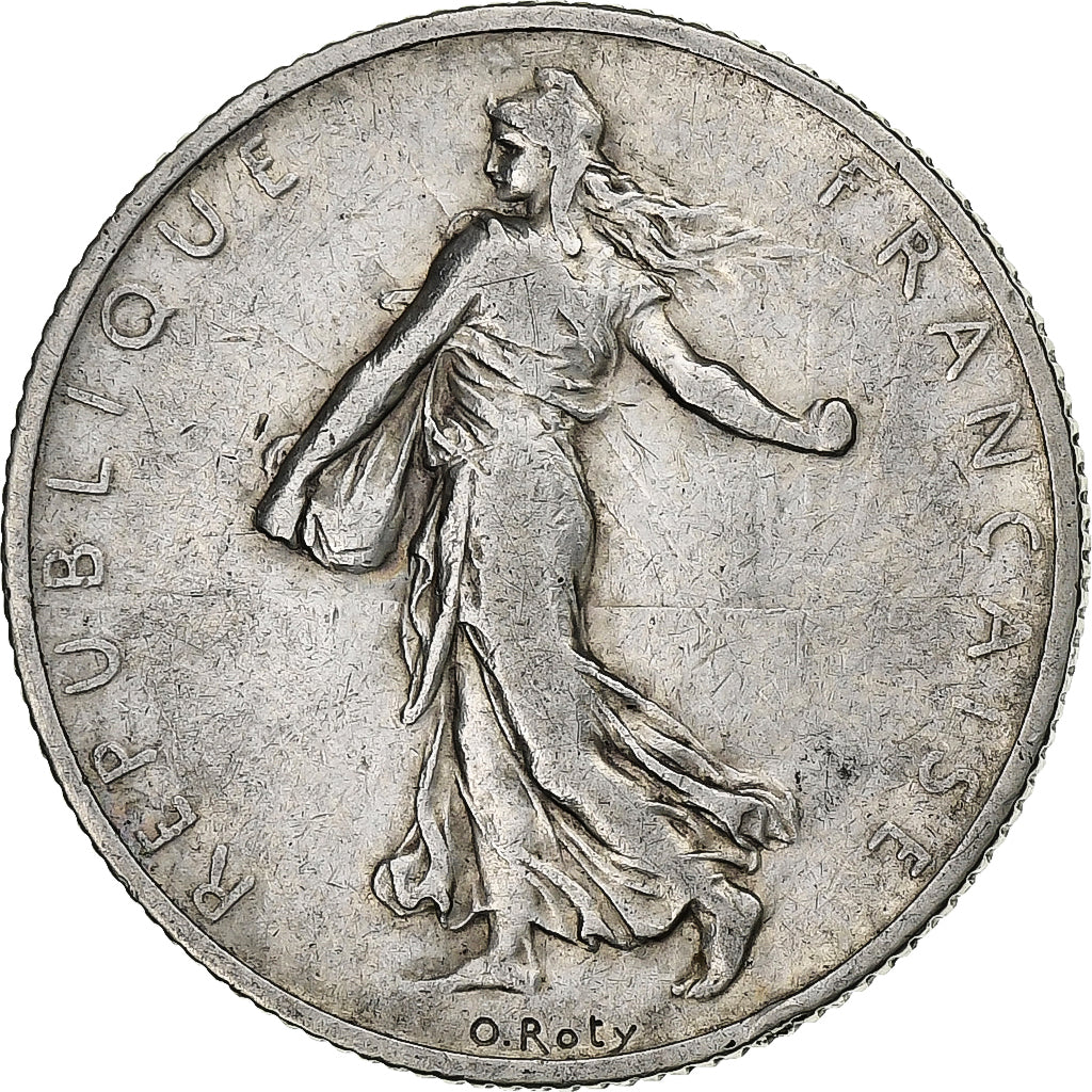 Coin, France, Semeuse, 2 Francs, 1908, Paris, EF(40-45), Silver, KM:845.1