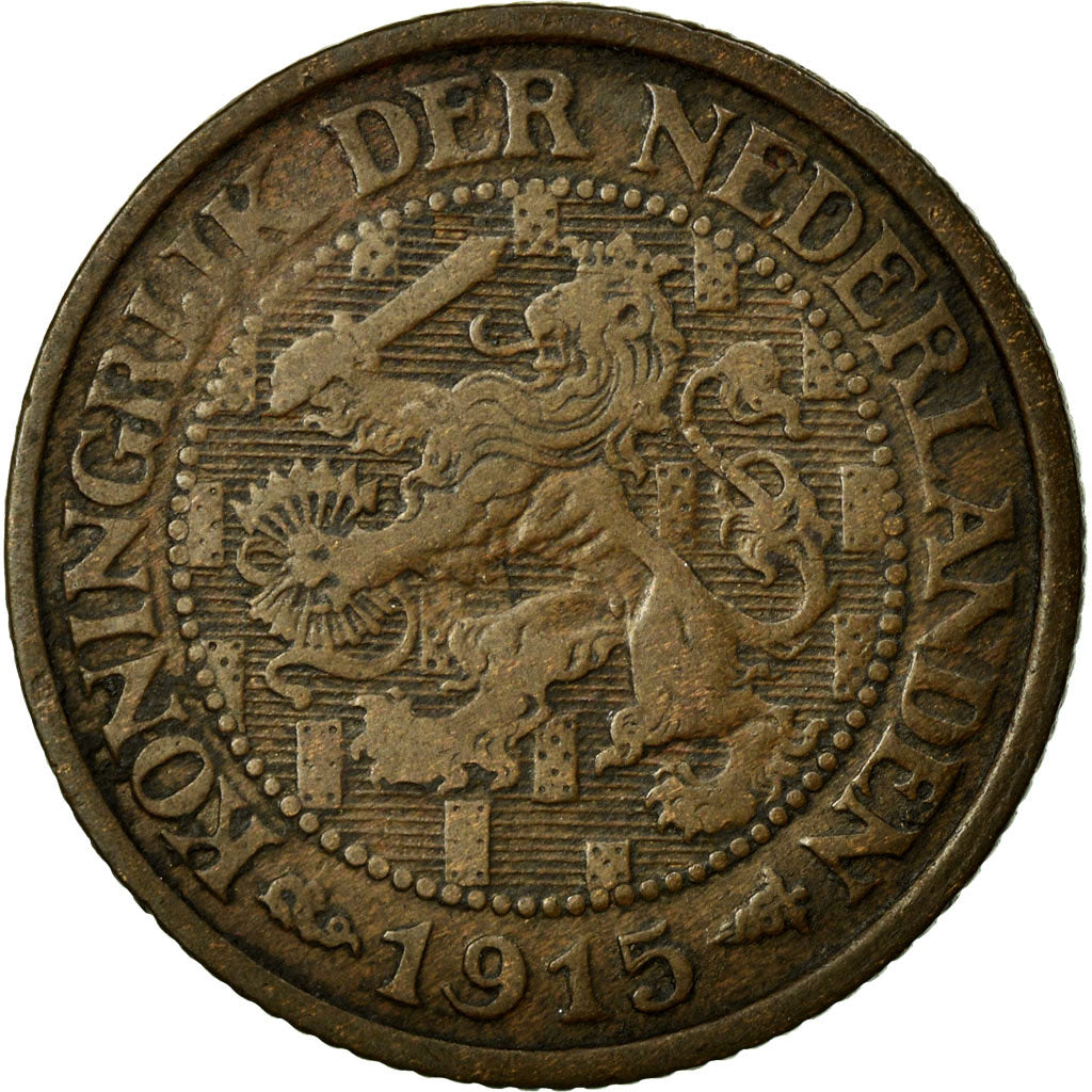 Coin, Netherlands, Wilhelmina I, Cent, 1915, EF(40-45), Bronze, KM:152