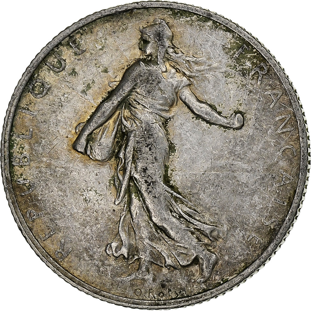 Frankreich, 2 Francs, Semeuse, 1909, Paris, Silber, SS, Gadoury:532, KM:845.1