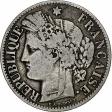 France, 2 Francs, Cérès, 1873, Paris, Argent, TB, Gadoury:530a, KM:817.1