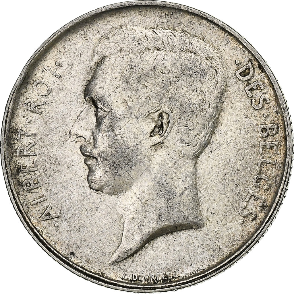Belgien, Albert I, 2 Francs, 2 Frank, 1910, Brussels, Silber, SS, KM:74