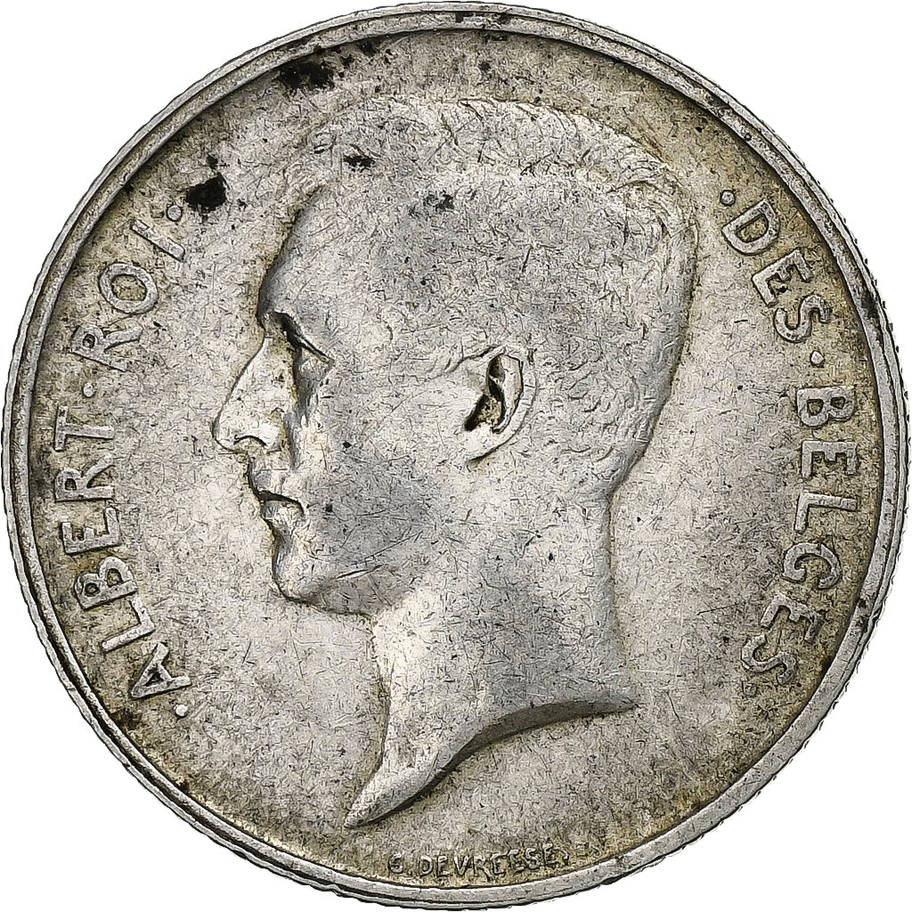 Belgium, Albert I, 2 Francs, 2 Frank, 1910, Brussels, Silver, EF(40-45), KM:74