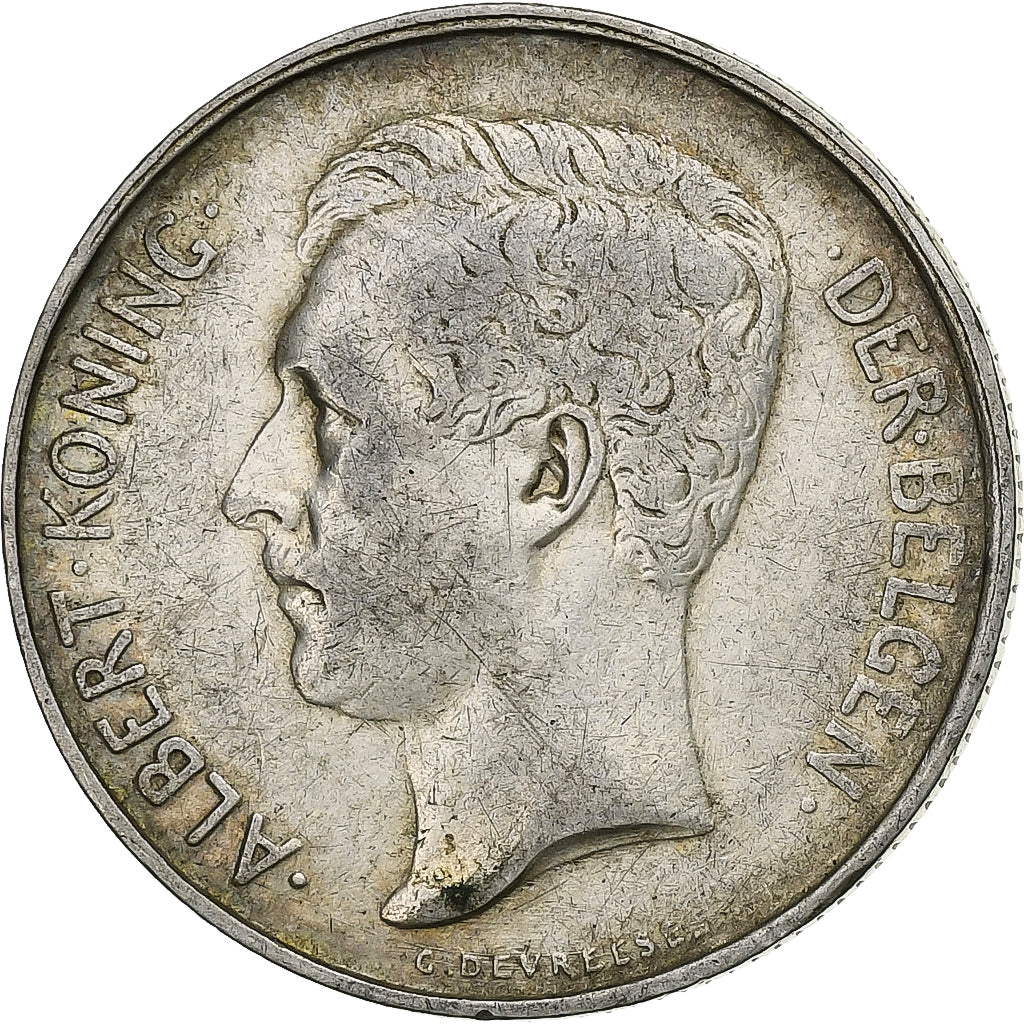 Belgium, Albert I, 2 Francs, 2 Frank, 1911, Brussels, Silver, EF(40-45), KM:75