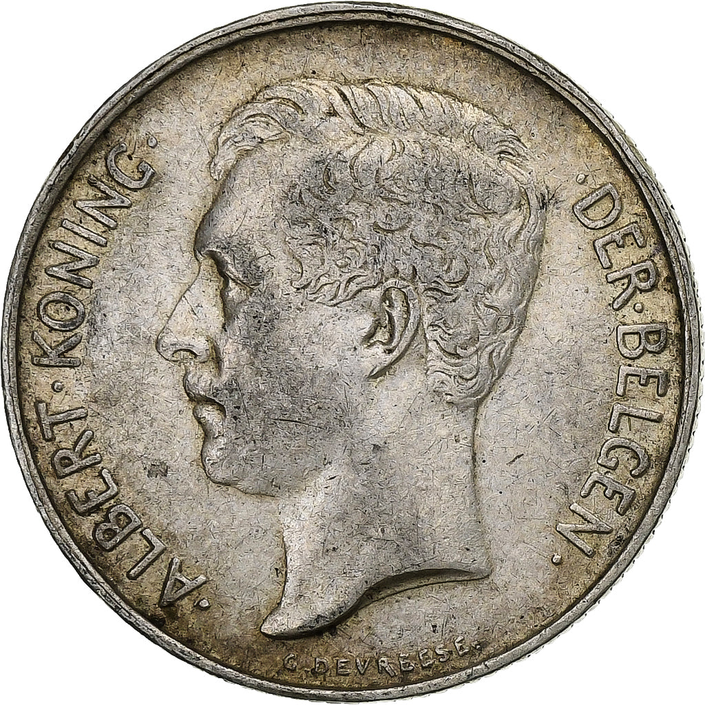 Belgium, Albert I, 2 Francs, 2 Frank, 1911, Brussels, Silver, EF(40-45), KM:75