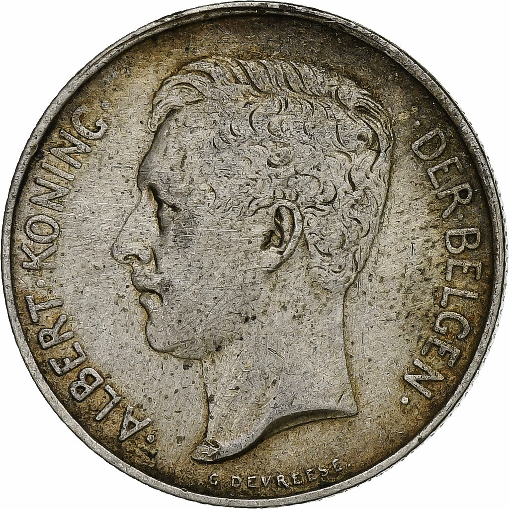 Belgium, Albert I, 2 Francs, 2 Frank, 1911, Brussels, Silver, EF(40-45), KM:75