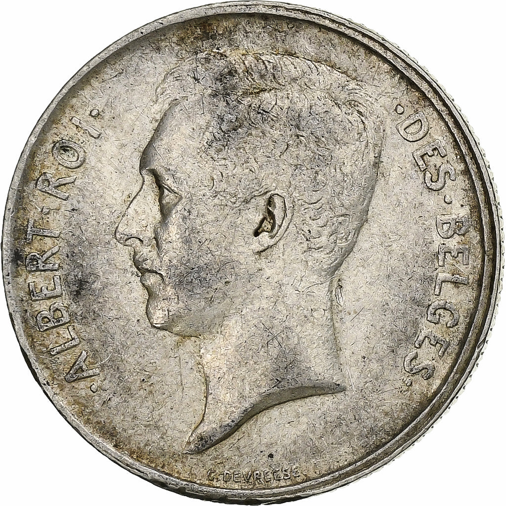 Belgium, Albert I, 2 Francs, 2 Frank, 1911, Silver, VF(30-35), KM:74