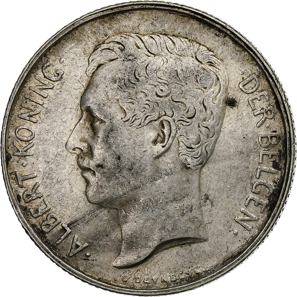 Belgium, Albert I, 2 Francs, 2 Frank, 1912, Silver, EF(40-45), KM:75