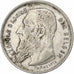 Belgium, Leopold II, 2 Francs, 2 Frank, 1909, Silver, EF(40-45)