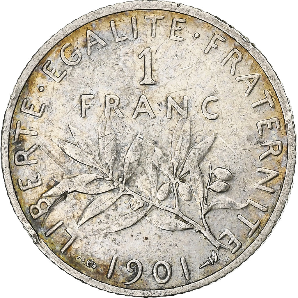 Frankreich, Franc, Semeuse, 1901, Paris, Silber, SS, Gadoury:467, KM:844.1